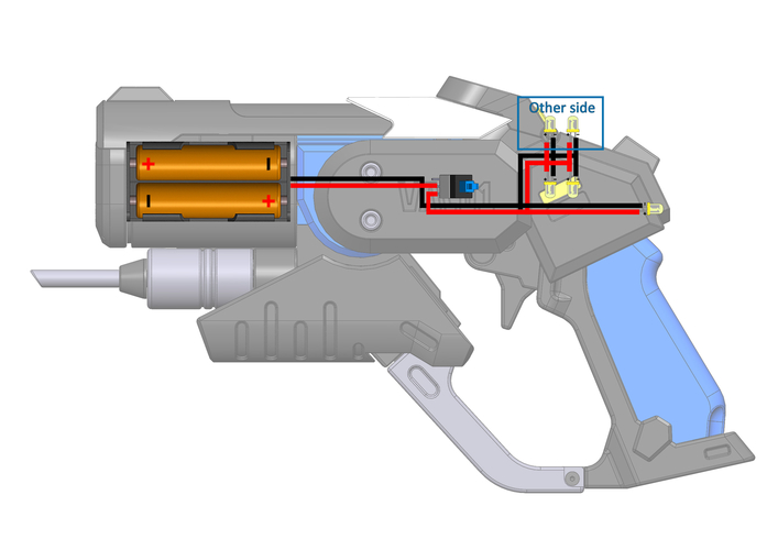 Mercy Blaster Combat Medic Ziegler Skin - Overwatch 3D Print 504696