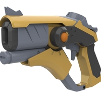  Mercy Blaster Devil Skin - Overwatch - Printable model - Thumbnail 10