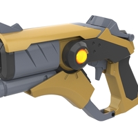 Small  Mercy Blaster Devil Skin - Overwatch - Printable model 3D Printing 504716