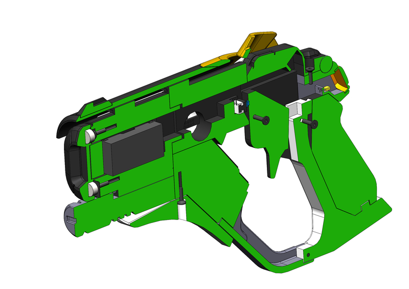 Mercy Blaster 3 Skins - Overwatch - Printable model - Pinshape
