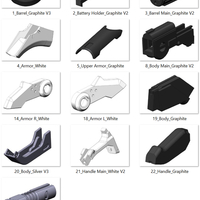  Mercy Blaster 3 Skins - Overwatch - Printable model - Thumbnail 12