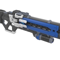 Soldier 76 Pulse Rifle - Overwatch - Printable model - Thumbnail 1