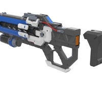 Soldier 76 Pulse Rifle - Overwatch - Printable model - Thumbnail 3