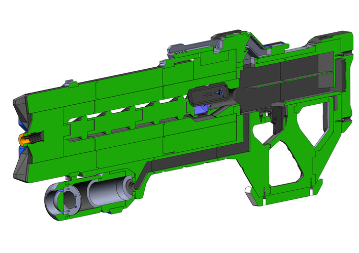 Soldier 76 Pulse Rifle - Overwatch - Printable model 3D Print 504766