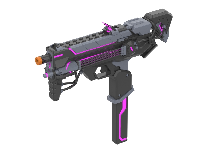 Sombra Cannon Augmented Skin - Overwatch - Printable
