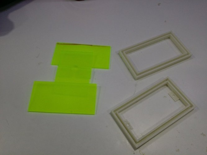Simple plug and construct box with acrylic walls 3D Print 50480