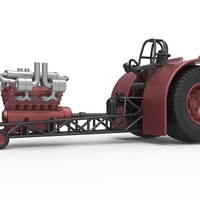 Pulling tractor with turbo engine V12 Version 2 Scale 1:25 - Thumbnail 2