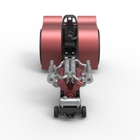 Pulling tractor with turbo engine V12 Version 2 Scale 1:25 - Thumbnail 6