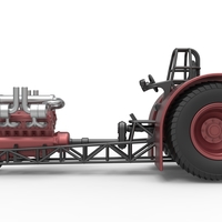 Pulling tractor with turbo engine V12 Version 2 Scale 1:25 - Thumbnail 8