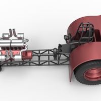 Pulling tractor with turbo engine V12 Version 2 Scale 1:25 - Thumbnail 9