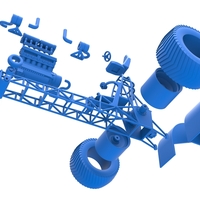 Pulling tractor with turbo engine V12 Version 2 Scale 1:25 - Thumbnail 16