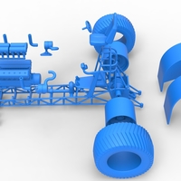 Pulling tractor with turbo engine V12 Version 2 Scale 1:25 - Thumbnail 20