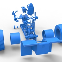 Pulling tractor with turbo engine V12 Version 2 Scale 1:25 - Thumbnail 22
