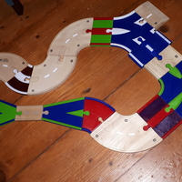 BigJigs wooden roadway half-curves and quarter- curves - Thumbnail 3