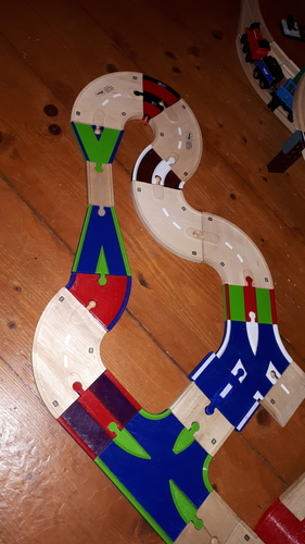 BigJigs wooden roadway crossings and junctions 3D Print 504956