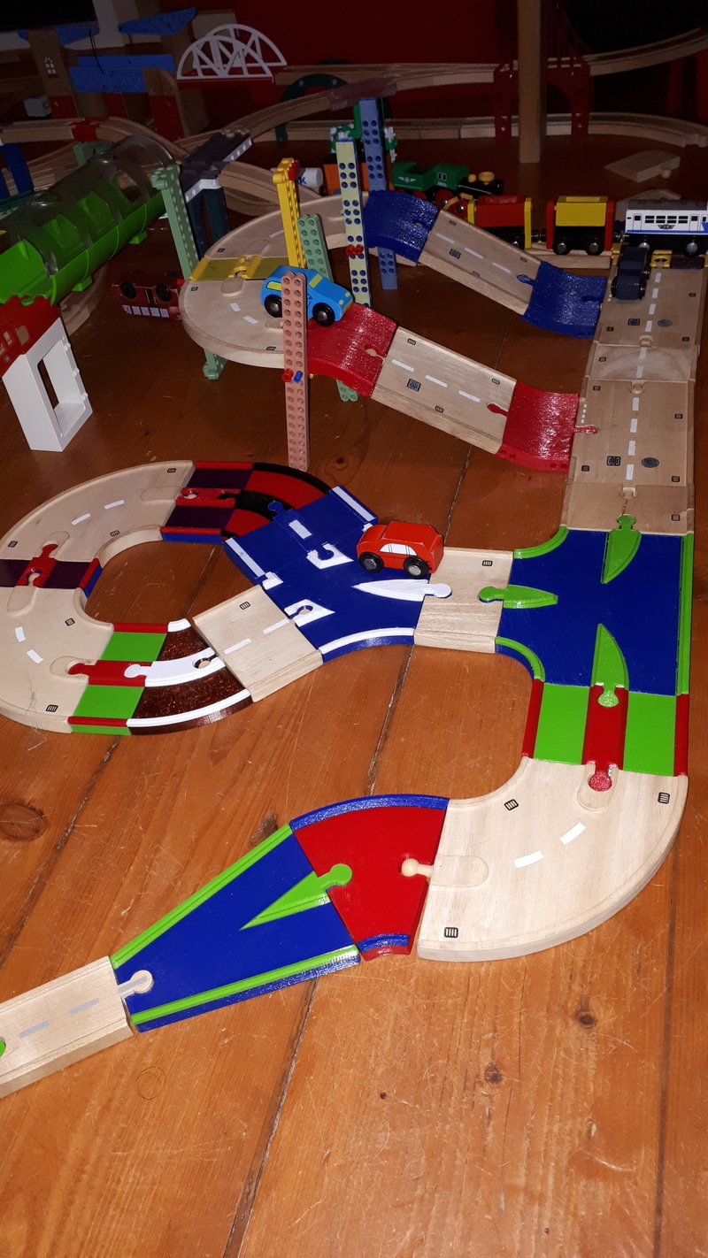 BigJigs wooden roadway crossings and junctions