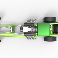 Diecast Front engine old school dragster with V8 Scale 1:25 - Thumbnail 10
