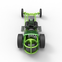 Diecast Front engine old school dragster with V8 Scale 1:25 - Thumbnail 13