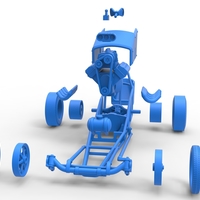 Diecast Front engine old school dragster with V8 Scale 1:25 - Thumbnail 18