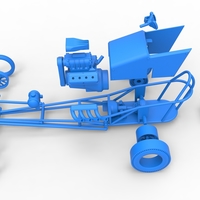 Diecast Front engine old school dragster with V8 Scale 1:25 - Thumbnail 20