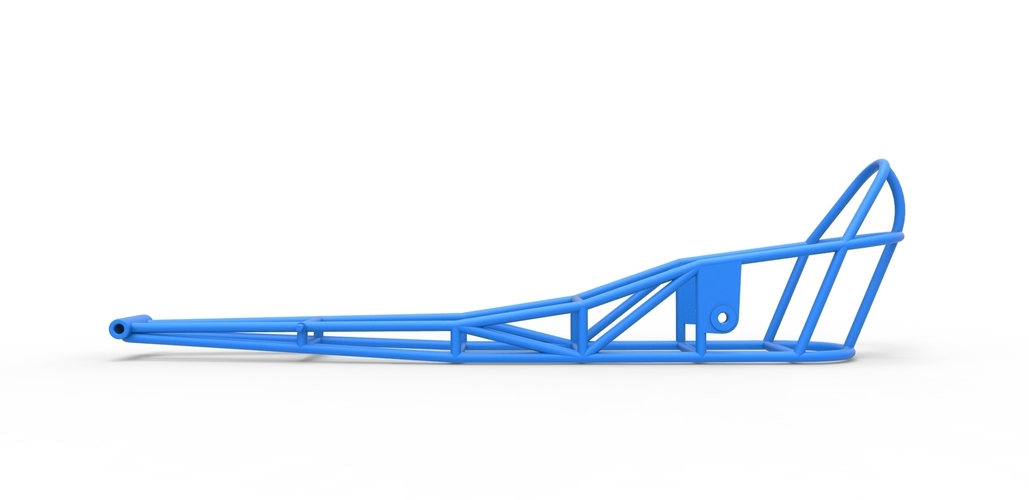 Frame of old school Front engine dragster 1:25 3D Print 505045