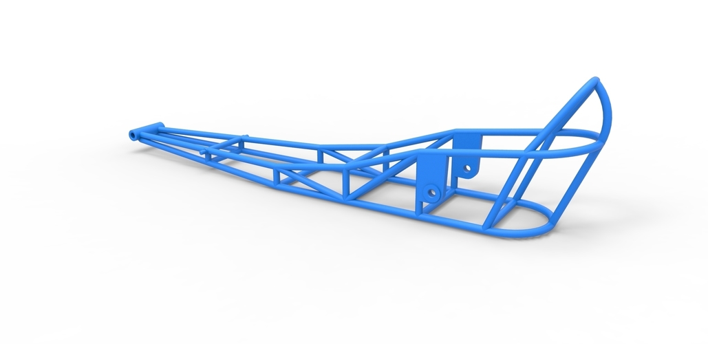 Frame of old school Front engine dragster 1:25 3D Print 505048