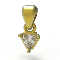 triangle pendant 5mm - Thumbnail 3