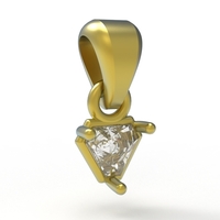 triangle pendant 5mm - Thumbnail 4