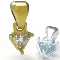 triangle pendant 5mm - Thumbnail 13