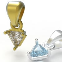 triangle pendant 5mm - Thumbnail 14