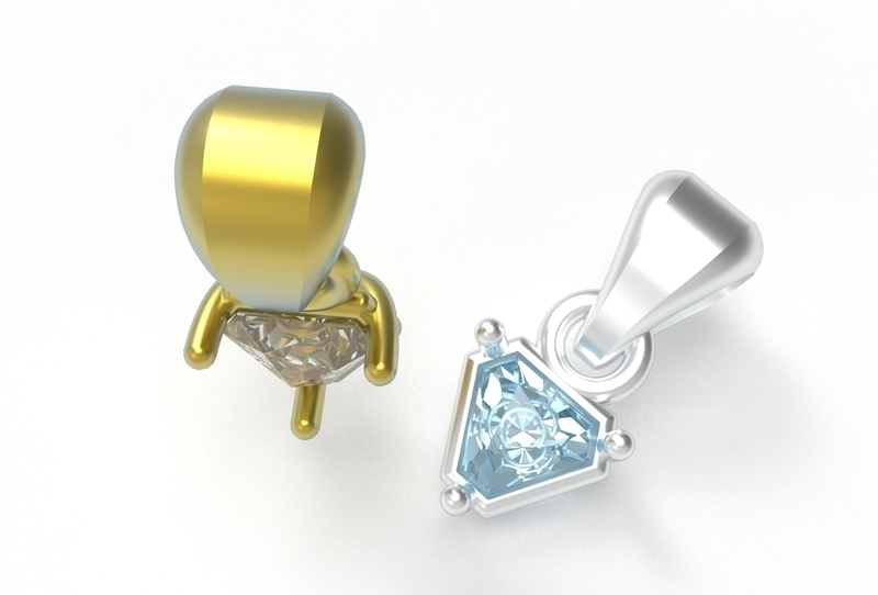 triangle pendant 5mm