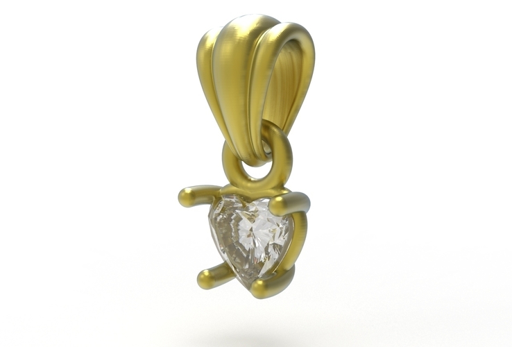 heart pendant 5mm 3D Print 505066