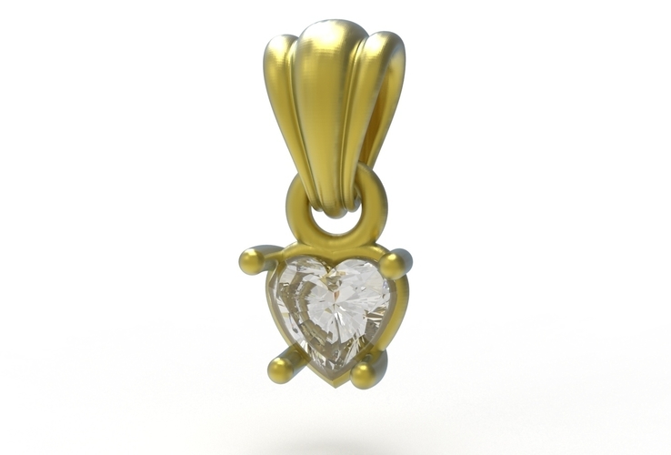 heart pendant 5mm 3D Print 505067