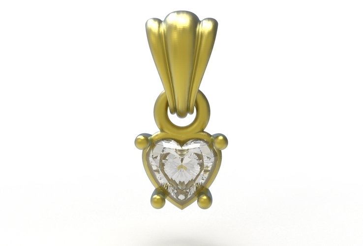 heart pendant 5mm 3D Print 505068