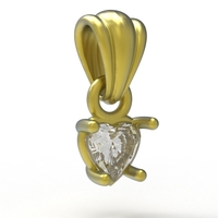 heart pendant 5mm - Thumbnail 4