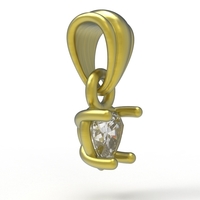 heart pendant 5mm - Thumbnail 5