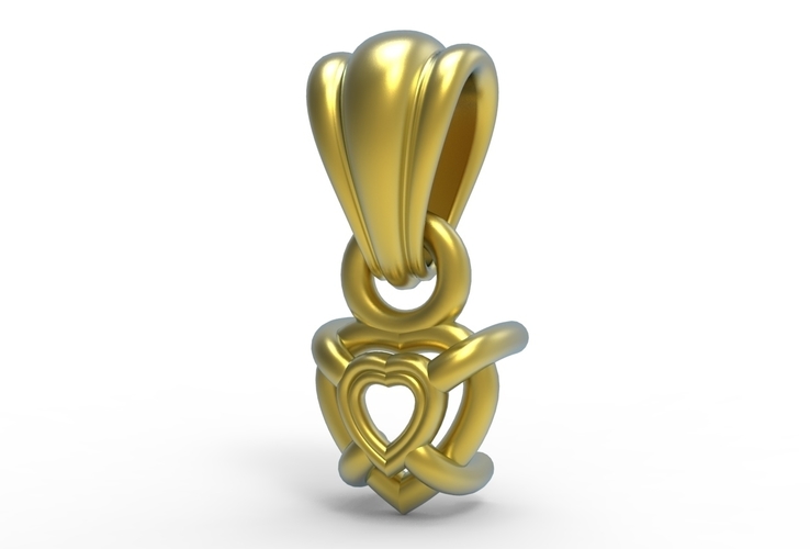 heart pendant 5mm 3D Print 505077