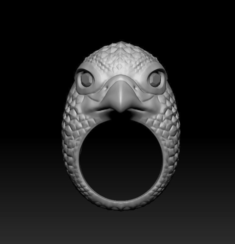 Falcon ring 3D Print 505132