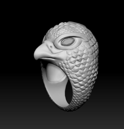 Falcon ring 3D Print 505135