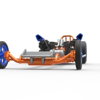 Front engine dragster with 2 V8 Version 2 Scale 1:25 - Thumbnail 5