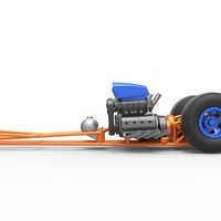 Front engine dragster with 2 V8 Version 2 Scale 1:25 - Thumbnail 8