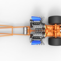 Front engine dragster with 2 V8 Version 2 Scale 1:25 - Thumbnail 10