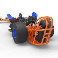 Front engine dragster with 2 V8 Version 2 Scale 1:25 - Thumbnail 12