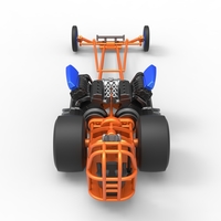 Front engine dragster with 2 V8 Version 2 Scale 1:25 - Thumbnail 13