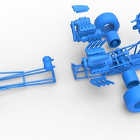 Front engine dragster with 2 V8 Version 2 Scale 1:25 - Thumbnail 17