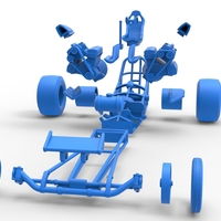 Front engine dragster with 2 V8 Version 2 Scale 1:25 - Thumbnail 18