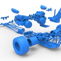 Front engine dragster with 2 V8 Version 2 Scale 1:25 - Thumbnail 21