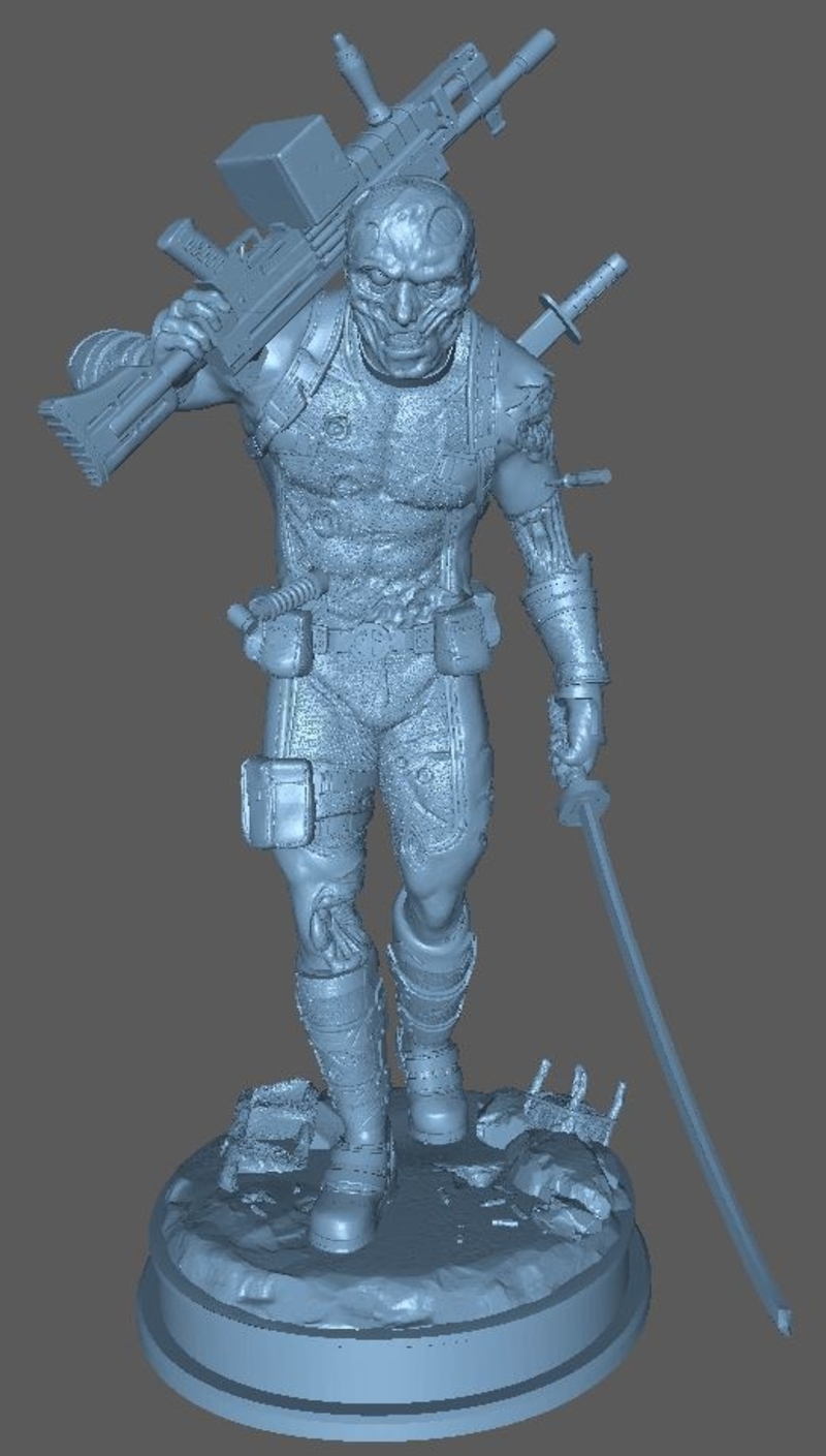 Injured Deadpool figure - 150mm STL - Pinshape