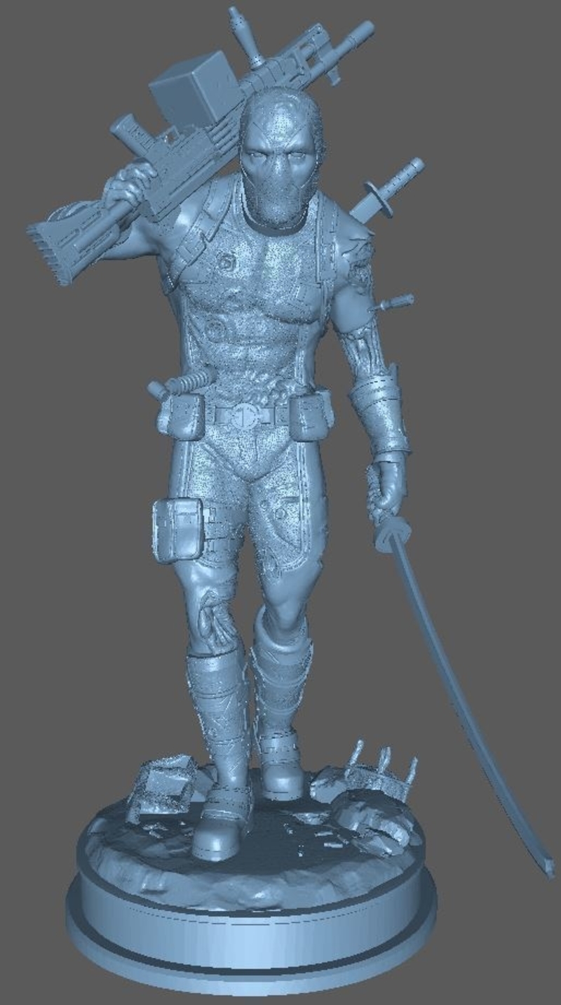 Injured Deadpool figure - 150mm STL - Pinshape