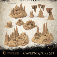 Small Cave Rocks Set 3D Printing 505207